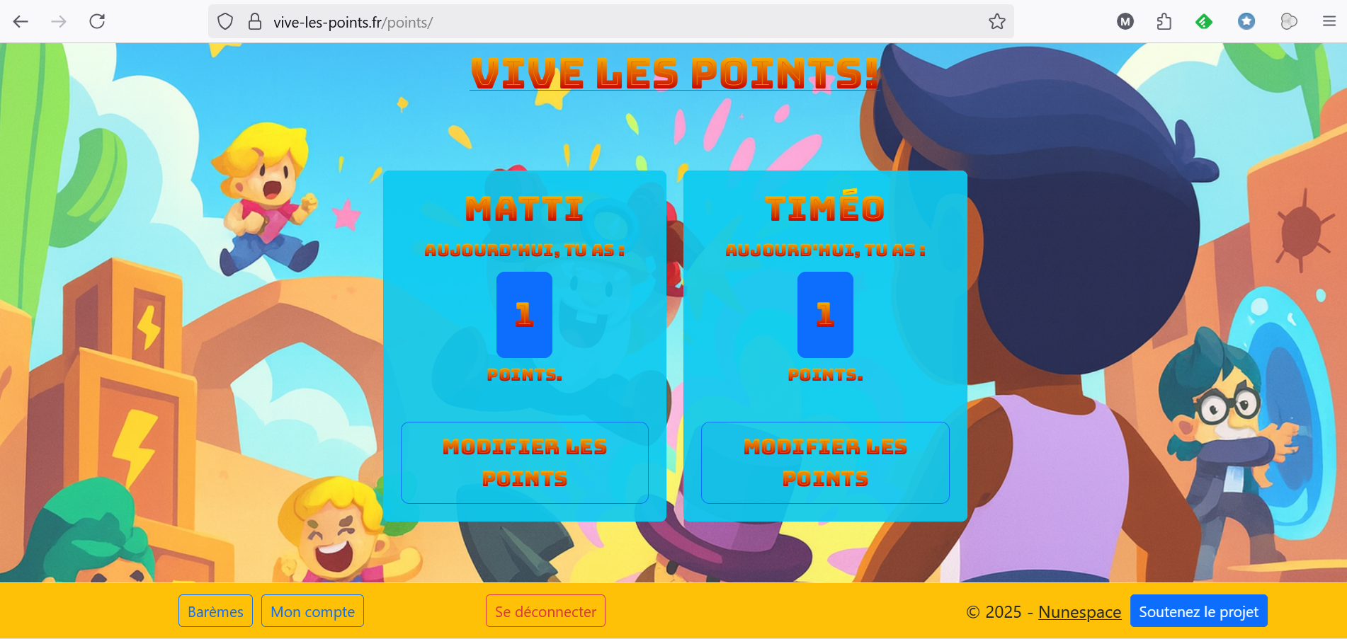 Vive les Points - capture d’écran